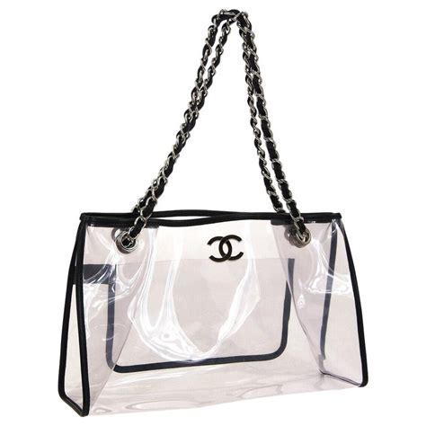 best place to buy used chanel bag|Chanel transparent tote bag.